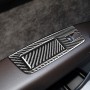 6 in 1 Car Carbon Fiber Window Glass Lifter Panel Decorative Sticker for Audi Q7 2008-2015, Left Drive