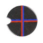 Red Blue Color Car Fuel Tank Cover Carbon Fiber Decorative Sticker for BMW Mini Cooper R50 / R52 / R55 / R56 / R57 / R58 / R59 / R60 / R61 / F55 / F56