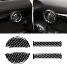 4 PCS Car F Chassis Door Handle Carbon Fiber Decorative Sticker for BMW Mini Cooper Clubman Countryman F55 / F54 / F60