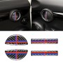 4 PCS Red Blue Color Car F Chassis Door Handle Carbon Fiber Decorative Sticker for BMW Mini Cooper Clubman Countryman F55 / F54 / F60