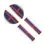 4 PCS Red Blue Color Car F Chassis Door Handle Carbon Fiber Decorative Sticker for BMW Mini Cooper Clubman Countryman F55 / F54 / F60