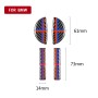 4 PCS Red Blue Color Car F Chassis Door Handle Carbon Fiber Decorative Sticker for BMW Mini Cooper Clubman Countryman F55 / F54 / F60