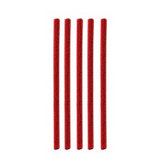 5 PCS Car Outlet Diamond Decorative Strip Air Conditioning Port U-Shaped Clip Strip(Red)