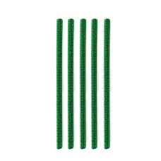 5 PCS Car Outlet Diamond Decorative Strip Air Conditioning Port U-Shaped Clip Strip(Green)