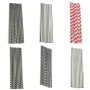 10 Packs Car Air Conditioner Vent U-shaped Electroplating Decorative Strip(Red White Pattern)