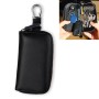 9092 Business Style Multifunctional Genuine Leather Zipper Car Key Bag(Black)