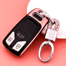 Клавичный корпус Car Car Car Care Care Care Care Care с кольцом для Audi A4L / A6L / Q5 (New) (Pink)