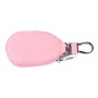 Universal Leather Crocodile Texture Waist Hanging Zipper Wallets Key Holder Bag (No Include Key)(Pink)