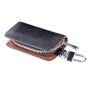 Universal Leather Roots Texture Waist Hanging Zipper Wallets Key Holder Bag (No Include Key)(Black)