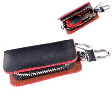 Универсальные кожаные корни Текстура талия подвеса кошельки на молнии сумки с ключом (нет включают ключ) (красный)