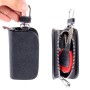 Universal Leather Denim Texture Waist Hanging Zipper Wallets Key Holder Bag (No Include Key)(Black)