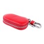 Universal Leather Crocodile Texture Waist Hanging Zipper Wallets Key Holder Bag (No Include Key)(Red)