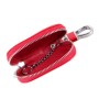 Universal Leather Crocodile Texture Waist Hanging Zipper Wallets Key Holder Bag (No Include Key)(Red)