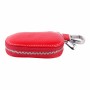 Universal Leather Crocodile Texture Waist Hanging Zipper Wallets Key Holder Bag (No Include Key)(Red)