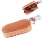 Universal Leather Crocodile Texture Waist Hanging Zipper Wallets Key Holder Bag (No Include Key)(Brown)
