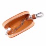 Universal Leather Crocodile Texture Waist Hanging Zipper Wallets Key Holder Bag (No Include Key)(Brown)