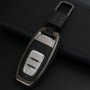 A Style Car Auto Buckle Key Shell Colorful Ring Zinc Alloy Car Chain Shell Car Key Shell Case for Audi, Random Color Delivery