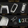 A Style Car Auto Buckle Key Shell Zinc Alloy Car Chain Shell Car Key Shell Case Key Ring for Volkswagen, Random Color Delivery