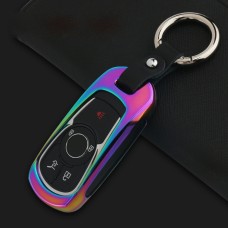 B Style Car Auto Buckle Key Shell Colorful Ring Zinc Alloy Car Chain Shell Car Key Shell Case for Buick, Random Color Delivery