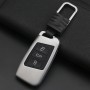 D Стиль автомобиль автомобиль Auto Buckle Key оболочка цинк сплав с сплавным цепью оболочка оболочка оболочка корпуса корпус кольцо для Volkswagen, случайная доставка цвета