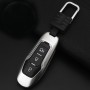 B Style Car Buckle Key Shell Zinc Alloy Car Chain Shell Car Key Shell Case Key Ring for Ford, Random Color Delivery