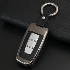 C Style Car Buckle Key Shell Zinc Alloy Car Key Shell Case Key Ring for Kia, Random Color Delivery