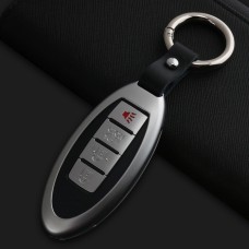 Car Buckle Key Shell Zinc Alloy Car Key Shell Case Key Ring for Dongfeng Nissan, Random Color Delivery
