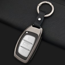 A Style Car Buckle Key Shell Zinc Alloy Car Key Shell Case Key Ring for Hyundai, Random Color Delivery