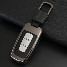 C Style Car Buckle Key Shell Zinc Alloy Car Key Shell Case Key Ring for Hyundai, Random Color Delivery