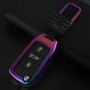 A Style Car Buckle Key Shell Zinc Alloy Car Key Shell Case Key Ring for Citroen, Random Color Delivery