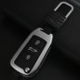 A Style Car Buckle Key Shell Zinc Alloy Car Key Shell Case Key Ring for Citroen, Random Color Delivery