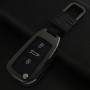 A Style Car Buckle Key Shell Zinc Alloy Car Key Shell Case Key Ring for Citroen, Random Color Delivery