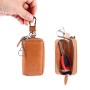 Universal Pure Cow Leather Waist Hanging Zipper Wallets Key Holder Bag (No Include Key)