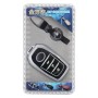 Car Auto PU Leather Luminous Effect Key Ring Protection Cover for CX-X5(Silver)