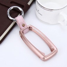 Car Auto Universal Metal Key Ring Protection Cover for Audi(Pink)