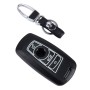 Car Auto PU Leather Luminous Effect Key Ring Protection Cover for BMW Series5/Series7(Black)