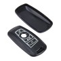Car Auto PU Leather Luminous Effect Key Ring Protection Cover for BMW Series5/Series7(Black)
