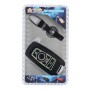 Car Auto PU Leather Luminous Effect Key Ring Protection Cover for BMW Series5/Series7(Silver)