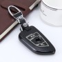 Car Auto PU Leather Luminous Effect Key Ring Protection Cover for BMW X5/X6(Black)