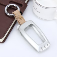 Car Auto Universal Metal Key Ring Protection Cover for BMW(Silver)