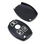 Car Auto PU Leather Three Buttons Luminous Effect Key Ring Protection Cover for BMW(Black)