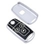 Car Auto PU Leather Fold Three Buttons Luminous Effect Key Ring Protection Cover for CRV(Silver)