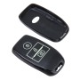 Car Auto PU Leather Luminous Effect Key Ring Protection Cover for K3 K4 K5 KXS(Black)