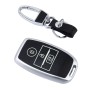 Car Auto PU Leather Luminous Effect Key Ring Protection Cover for K3 K4 K5 KXS(Silver)