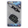 Car Auto PU Leather Luminous Effect Key Ring Protection Cover for 15 Version MDAvante(Silver)