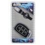 Car Auto PU Leather Luminous Effect Key Ring Protection Cover for MISTRA IX35 IX25(Silver)