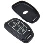 Car Auto PU Leather Luminous Effect Key Ring Protection Cover for MISTRA IX35(Black)