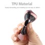 TPU One-piece Electroplating Full Coverage Car Key Case with Key Ring for Mercedes-Benz E(Pink)