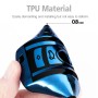 TPU One-piece Electroplating Full Coverage Car Key Case with Key Ring for Mercedes-Benz C (Blue)