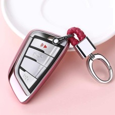 Обълектировочный корпус автомобиля с одним оболочкой с кольцом с ключом для BMW X5 / X6 (розовый)